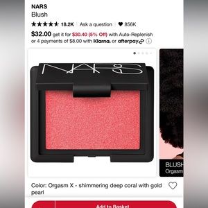 NARS orgasm X blush BRAND NEW IN PACKAGE